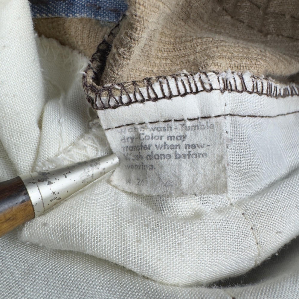 Vtg 70s Levi's White Tab Corduroy Flare Pants Women's 24 Brown Bell Bottoms USA - Picture 12 of 16